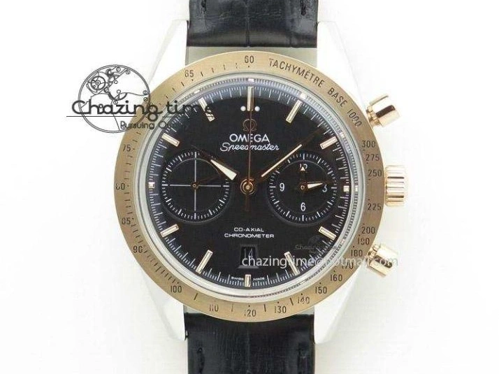 0502 Seasonal 2018 Seamaster Diver 300M SS YG VSF 1:1 Best Edition YG Bezel Black Dial on Black Rubber Strap A 7934
